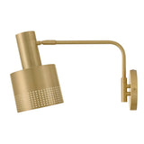 Casey Swing Arm Single Light Sconce - Lacquered Brass