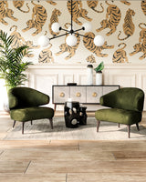 Cassia Chandelier Matt Black Opal Matt Glass By Alora Lifestyle View