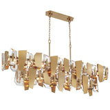 Castellana Linear Suspension 2 Tiers Brass By Lib And Co - Side View1