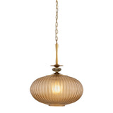 Castelo Pendant - Large in Vintage Brass by Corbett