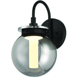 Caswell LED Outdoor Wall Light Medium By Eurofase Side View