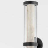 Caterina Vanity Light Medium Black Brass By Corbett Side View