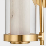 Caterina Vanity Light Small Vintage Brass By Corbett Detailed View