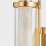 Caterina Vanity Light Small Vintage Brass By Corbett Side View