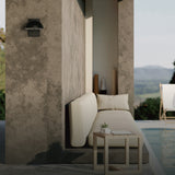 Cauldron LED Outdoor Wall Light Medium Black By ET2 - Lifestyle_View