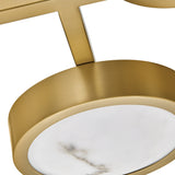 Cava Large Flush Mount Lacquered Brass By Frederic Ramond - Detailed View3