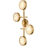 Cava Large Flush Mount Lacquered Brass By Frederic Ramond - Side View2