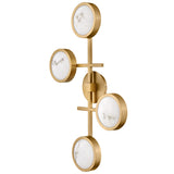 Cava Large Flush Mount Lacquered Brass By Frederic Ramond - Side View3