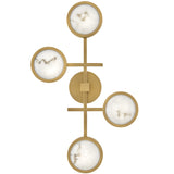 Cava Large Flush Mount Lacquered Brass By Frederic Ramond - Up View1