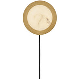 Cava Small Sconce Lacquered Brass By Frederic Ramond - Front View
