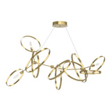 Celesse Chandelier in Modern Brass, Modern Brass by Hubbardton Forge