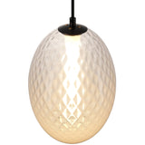 Celeste LED Oval Pendant Light White By Artcraft - Detailed View1