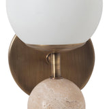Celestia Wall Sconce Plated Matte Antique Brass By Renwil Detailed View 1