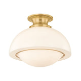 Celine Semi Flush - Aged Brass