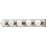 Center Stage Vanity Light — 30 Inch, Brushed Stainless