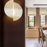 Ceramic ADA Offset Circle LED Wall Sconce Bisque By Justice Light View