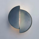 Ceramic ADA Offset Circle LED Wall Sconce Midnight Sky By Justice Light View