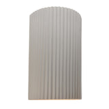 Ceramic ADA Pleated Cylinder Bisque Small By Justice Design