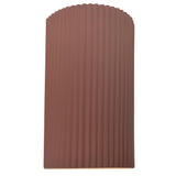 Ceramic ADA Pleated Cylinder Large Canyon Clay By Justice Design