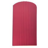 Ceramic ADA Pleated Cylinder Large Cerise By Justice Design
