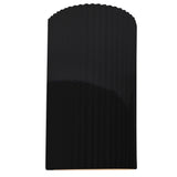 Ceramic ADA Pleated Cylinder Large Gloss Black By Justice Design