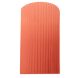 Ceramic ADA Pleated Cylinder Large Gloss Blush By Justice Design