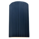 Ceramic ADA Pleated Cylinder Large Midnight Sky By Justice Design