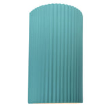 Ceramic ADA Pleated Cylinder Large Reflecting Pool By Justice Design