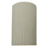 Ceramic ADA Pleated Cylinder Small Celadon Green Crackle By Justice Design