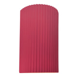 Ceramic ADA Pleated Cylinder Small Cerise By Justice Design