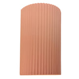 Ceramic ADA Pleated Cylinder Small Gloss Blush By Justice Design