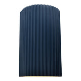 Ceramic ADA Pleated Cylinder Small Midnight Sky By Justice Design