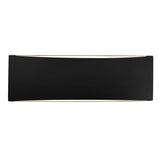 Ceramic ADA Tapered Arc Large Carbon Matte Black By Justice Design