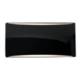Ceramic ADA Tapered Arc Small Gloss Black By Justice Design