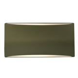Ceramic ADA Tapered Arc Small Matte Green By Justice Design