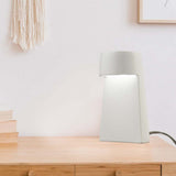Ceramic Beam Table Lamp Matte White By Justice Lifestyle View