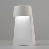 Ceramic Beam Table Lamp Matte White By Justice With Light