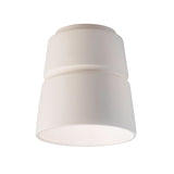Ceramic Cone Flushmount Bisque By Justice