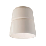 Ceramic Cone Flushmount Matte White By Justice
