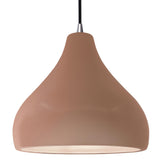 Ceramic Droplet 1 Light Pendant Large Adobe By Justice Design