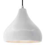 Ceramic Droplet 1 Light Pendant Large Bisque By Justice Design