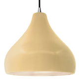 Ceramic Droplet 1 Light Pendant Large Muted Yellow By Justice Design