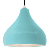 Ceramic Droplet 1 Light Pendant Large Reflecting Pool By Justice Design