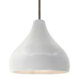 Ceramic Droplet 1 Light Pendant Medium Bisque By Justice Design