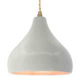 Ceramic Droplet 1 Light Pendant Small Matte White By Justice Design