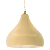 Ceramic Droplet 1 Light Pendant Small Muted Yellow By Justice Design