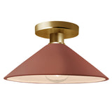 Ceramic Flare Semi Flush Canyon Clay By Justice Design