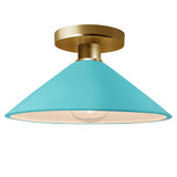 Ceramic Flare Semi Flush Reflecting Pool By Justice Design