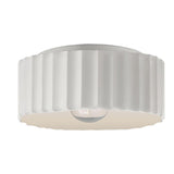 Ceramic Gear Flush Mount Large Bisque By Justice Design
