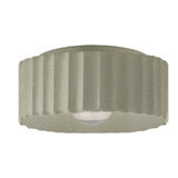 Ceramic Gear Flush Mount Large Celadon Green Crackle By Justice Design